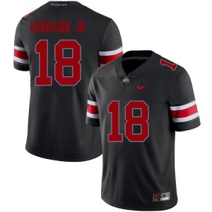 #18 Marvin Harrison Jr. Ohio State Buckeyes Alumni Football For Mens Jersey - Blackout