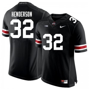 Ohio State #32 Men's TreVeyon Henderson Jersey Black Football Official 423668-326