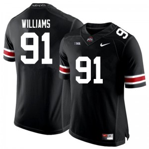 OSU Buckeyes #91 Mens Tyleik Williams Jersey Black Football 2024-25 681071-645