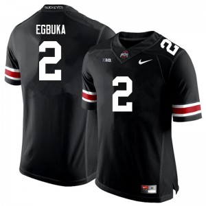 OSU #2 Men's Emeka Egbuka Jersey Black Football Embroidery 371403-207