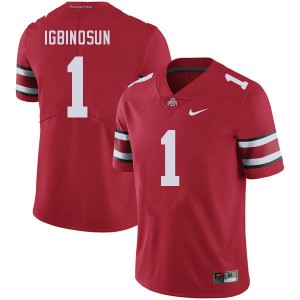 OSU #1 Men's Davison Igbinosun Jersey Red Football 2024-25 108687-490