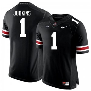 Ohio State #1 Men Quinshon Judkins Jersey Black Football Player 452051-301