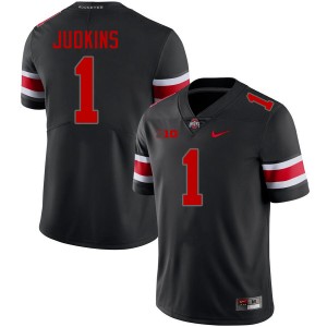 Ohio State #1 Mens Quinshon Judkins Jersey Blackout Football 2024 858150-996