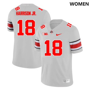 #18 Marvin Harrison Jr. Ohio State Buckeyes 2023 Alternate Womens Jersey - Gary