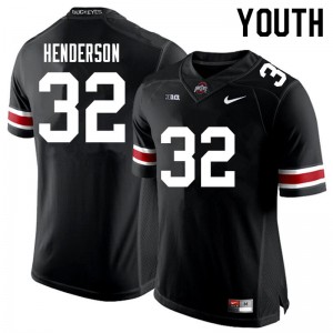 Ohio State #32 Youth TreVeyon Henderson Jersey Black Football Player 116782-557