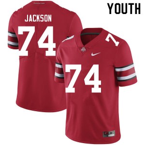 Ohio State #74 Youth Donovan Jackson Jersey Red Football Limited 898210-344