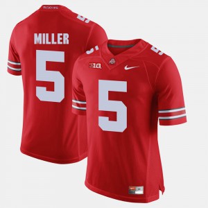 #5 Braxton Miller Ohio State Buckeyes Alumni Football Game Men Jersey - Scarlet