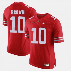 #10 CaCorey Brown Ohio State Buckeyes Men's Alumni Football Game Jersey - Scarlet