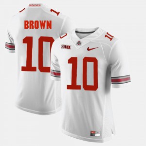 #10 CaCorey Brown Ohio State Buckeyes Alumni Football Game Mens Jersey - White