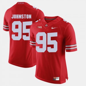 #95 Cameron Johnston Ohio State Buckeyes Alumni Football Game Men Jersey - Scarlet