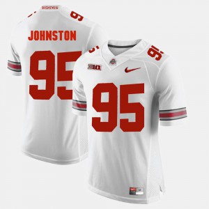 #95 Cameron Johnston Ohio State Buckeyes Alumni Football Game Men's Jersey - White