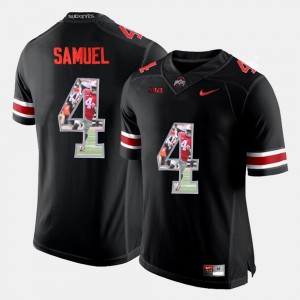 #4 Curtis Samuel Ohio State Buckeyes Pictorial Fashion Men's Jersey - Black