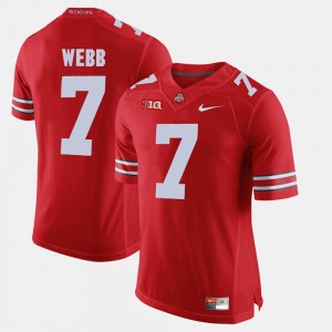 #7 Damon Webb Ohio State Buckeyes Men's Alumni Football Game Jersey - Scarlet