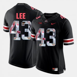 #43 Darron Lee Ohio State Buckeyes For Men Pictorial Fashion Jersey - Black