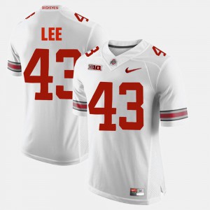 #43 Darron Lee Ohio State Buckeyes Mens Alumni Football Game Jersey - White