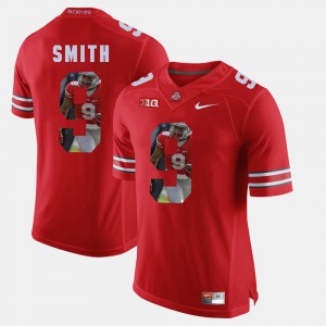 #9 Devin Smith Ohio State Buckeyes Pictorial Fashion Mens Jersey - Scarlet