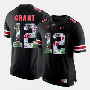 #12 Doran Grant Ohio State Buckeyes Pictorial Fashion Men's Jersey - Black