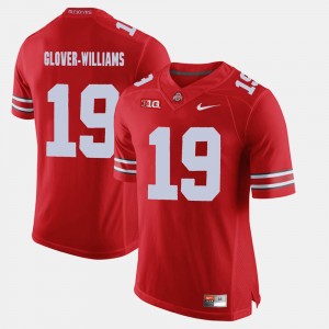 #19 Eric Glover-Williams Ohio State Buckeyes Mens Alumni Football Game Jersey - Scarlet