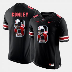 #8 Gareon Conley Ohio State Buckeyes Pictorial Fashion For Men's Jersey - Black