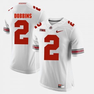 #2 J.K. Dobbins Ohio State Buckeyes Alumni Football Game For Men Jersey - White