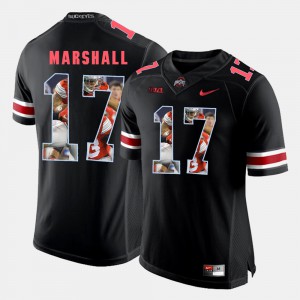 #17 Jalin Marshall Ohio State Buckeyes Men Pictorial Fashion Jersey - Black