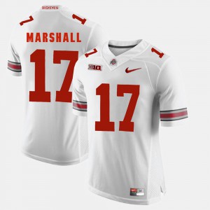 #17 Jalin Marshall Ohio State Buckeyes Alumni Football Game For Men's Jersey - White