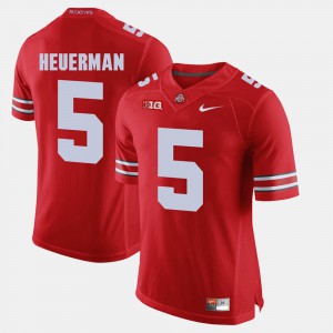 #5 Jeff Heuerman Ohio State Buckeyes Alumni Football Game Men's Jersey - Scarlet