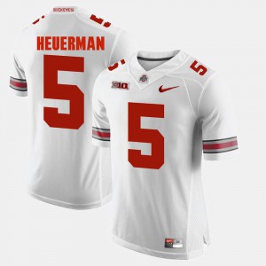 #5 Jeff Heuerman Ohio State Buckeyes Alumni Football Game Men Jersey - White