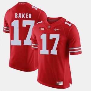 #17 Jerome Baker Ohio State Buckeyes Alumni Football Game For Men Jersey - Scarlet