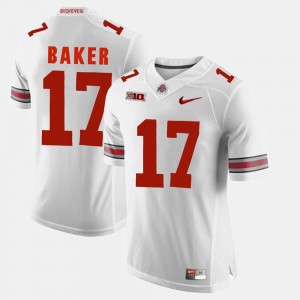 #17 Jerome Baker Ohio State Buckeyes Men's Alumni Football Game Jersey - White