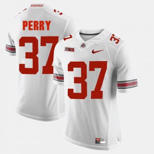 #37 Joshua Perry Ohio State Buckeyes For Men's Alumni Football Game Jersey - White
