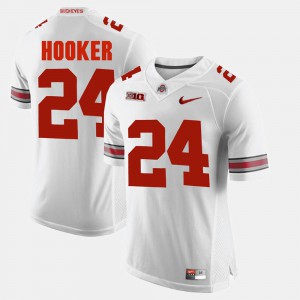 #24 Malik Hooker Ohio State Buckeyes Mens Alumni Football Game Jersey - White