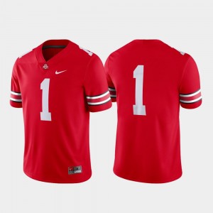 Ohio State Buckeyes Nike #18 Marvin Harrison Jr. Student Athlete Scarlet Football Jersey / Small