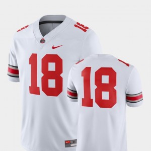 #18 Ohio State Buckeyes College Football Mens 2018 Game Jersey - White