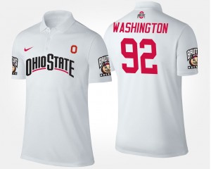 #9 Adolphus Washington Ohio State Buckeyes For Men's Bowl Game Big Ten Conference Cotton Bowl Polo - Black