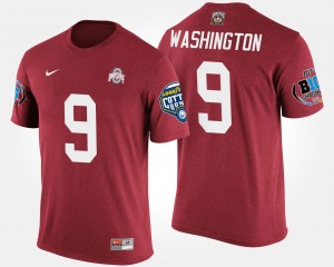 #9 Adolphus Washington Ohio State Buckeyes Bowl Game Big Ten Conference Cotton Bowl Men T-Shirt - Scarlet