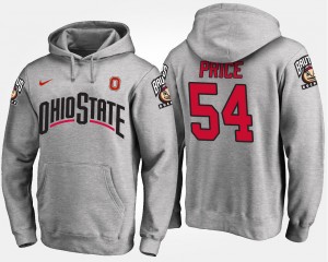 #54 Billy Price Ohio State Buckeyes For Men's Hoodie - Gray