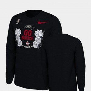 Ohio State Buckeyes 2019 Rose Bowl Bound For Men Verbiage Long Sleeve T-Shirt - Black