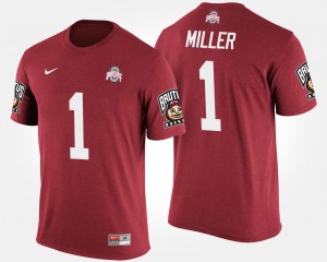 #5 Braxton Miller Ohio State Buckeyes Big Ten Conference Cotton Bowl Bowl Game For Men's T-Shirt - Scarlet