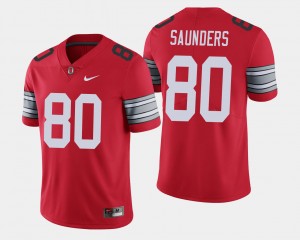 #80 C.J. Saunders Ohio State Buckeyes 2018 Spring Game Limited Mens Jersey - Scarlet