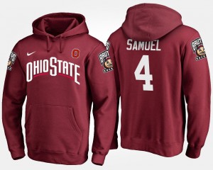 #4 Curtis Samuel Ohio State Buckeyes Men's Hoodie - Scarlet