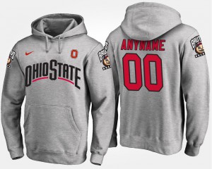 #00 Ohio State Buckeyes Men's Customized Hoodies - Gray