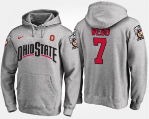 #7 Damon Webb Ohio State Buckeyes For Men's Hoodie - Gray