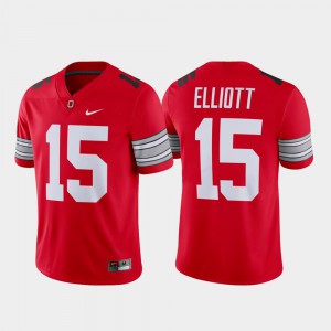 #15 Ezekiel Elliott Ohio State Buckeyes Alumni Football Game Player For Men Jersey - Scarlet
