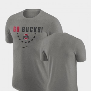 Ohio State Buckeyes Basketball Team For Men's T-Shirt - Heathered Gray