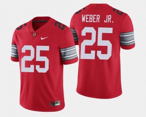 #25 Mike Weber Ohio State Buckeyes 2018 Spring Game Limited Mens Jersey - Scarlet