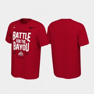 Ohio State Buckeyes 2019 College Football Playoff Bound Battle For The Bayou Men's T-Shirt - Scarlet