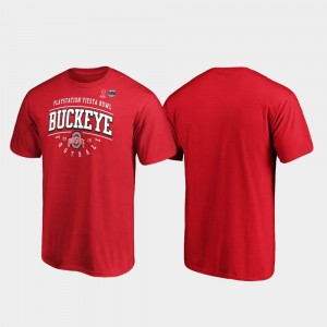 Ohio State Buckeyes 2019 Fiesta Bowl Bound For Men's Tackle T-Shirt - Scarlet