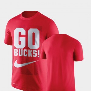 Ohio State Buckeyes Mens Legend Franchise Performance T-Shirt - Scarlet