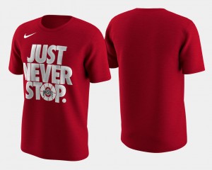 Ohio State Buckeyes For Men March Madness Selection Sunday Basketball Tournament Just Never Stop T-Shirt - Scarlet